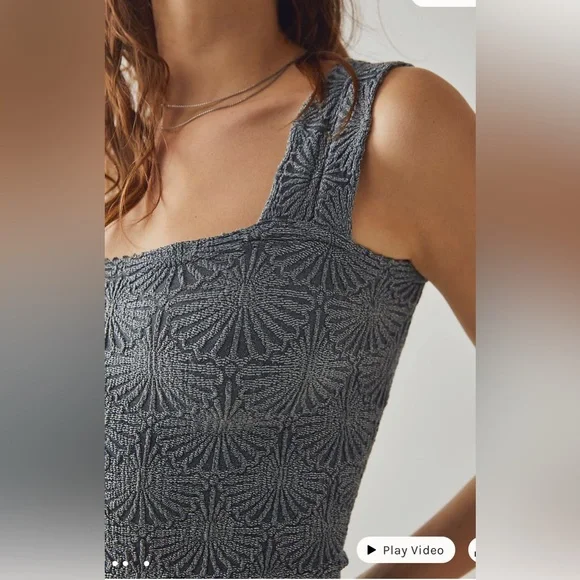 Free People Love Letter Cami in Denim Rins Size XS/S NWT - Picture 4 of 9